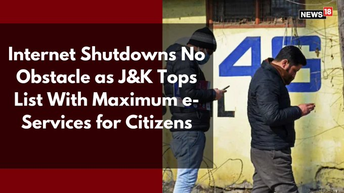 CNNnews18's tweet photo. An e-Services app called #MobileDost, 1,080 e-services, 11,000 common service centres, and 4G tower installation in 200 locations across the region — This is how #JammuAndKashmir has been emerging as a digitally empowered region.
By: @madhuparna_N
https://t.co/7AVnb3Ks5K https://t.co/QSTfXgEdUP