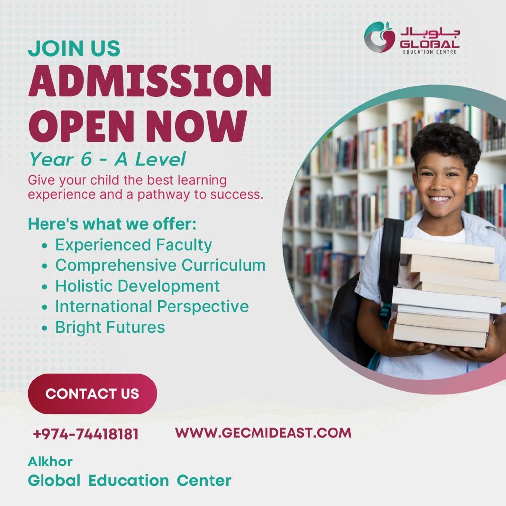 Join us for a great learning experience! Admissions Open!