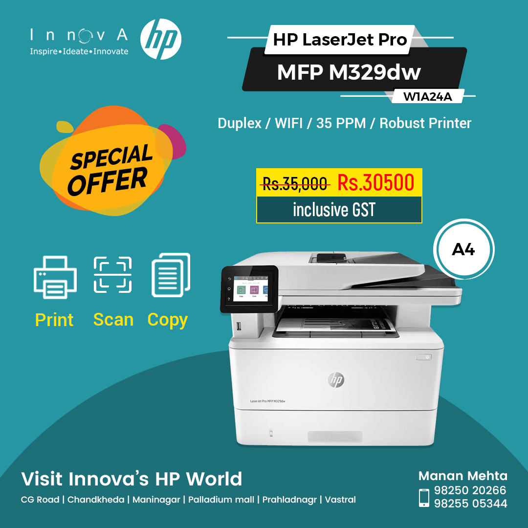 innovaindia's tweet image. Buy HP Laserjet Pro MFP M329dw (W1A24A) Printer at low price!
#hp #hpplotter #M329dw #hpindia #architectprinters #hpprinters  #hpdesignjet #xeroxmachine #pritingshop #paperpriting #hpdealer #plotterdealer #plotterrepair #printerrepair  #largeprinter #largeformatprinter