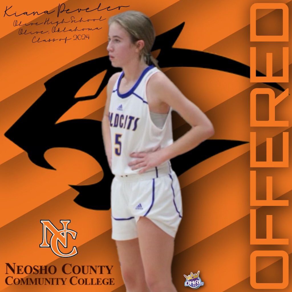 I am excited to announce that I have received an official offer from Neosho County Community College!! HUGE thank you to <a href="/InspireJJDavis/">JJ Davis</a> for believing in me and giving me this opportunity!! Thank you for the amazing visit yesterday!! 🧡🖤 <a href="/TheNeoshoWay/">Neosho Women's Basketball</a> <a href="/ok_royallegacy/">Oklahoma Royal Legacy Basketball Club</a>