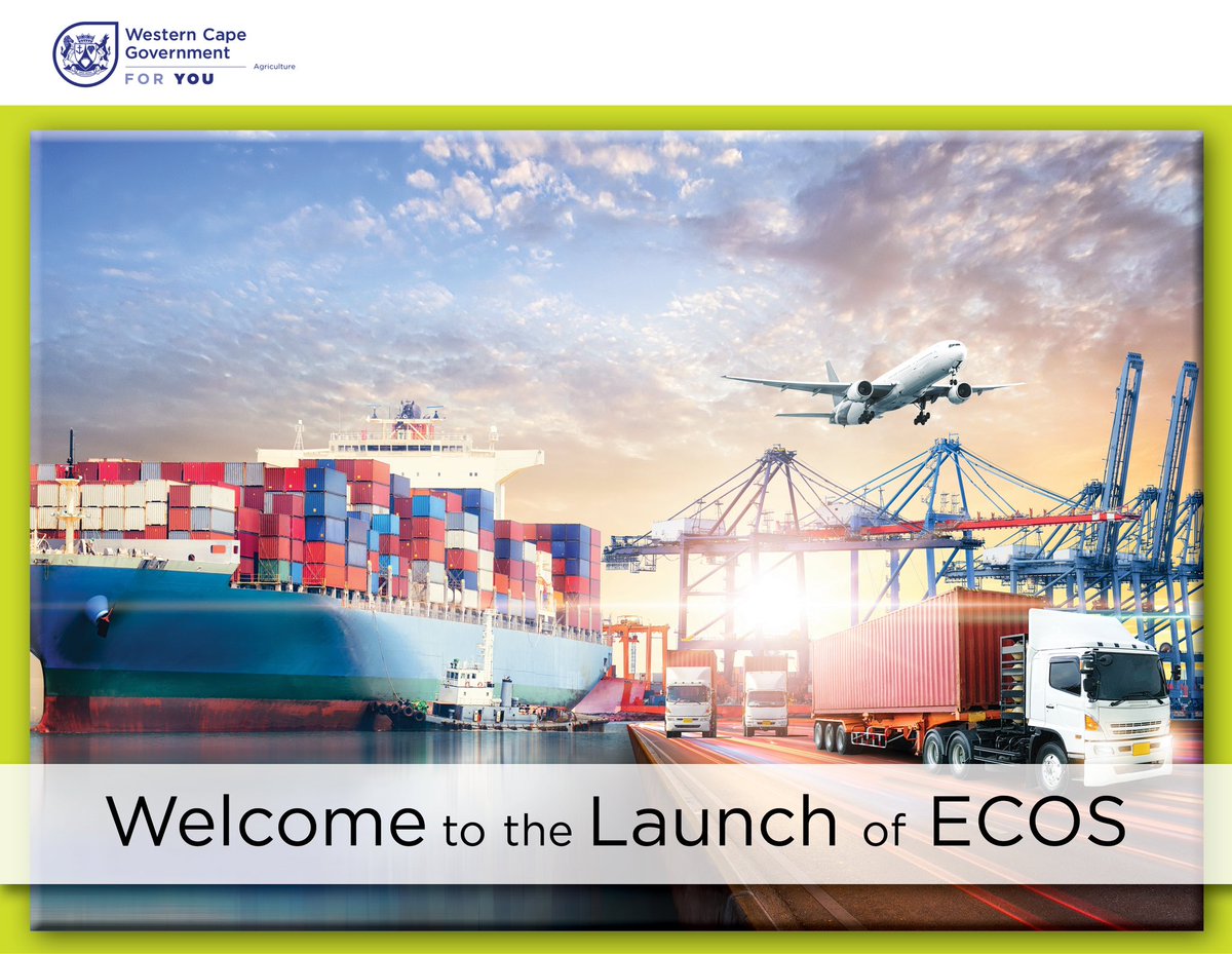 WCGovAgri's tweet photo. Today, we are launching the ECOS system. This is a cloud hosted web-application for electronic export management.
The system was developed by the Western Cape Government and is completely government owned.
#WCVetsWeek #ECOS
#ForTheLoveOfAgriculture🌱 https://t.co/r9qA7UrCQ4
