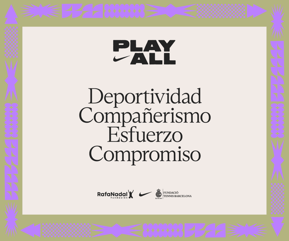 frnadal's tweet photo. Nuestra metodología de intervención está basada en cuatro #valores fundamentales: deportividad, compañerismo, esfuerzo y compromiso. 

Estamos comprometidos en apoyar a muchos menores de entre 6 y 16 años a través del tenis. Sigamos ejerciendo un impacto positivo en la comunidad! https://t.co/FysxYJHIlO