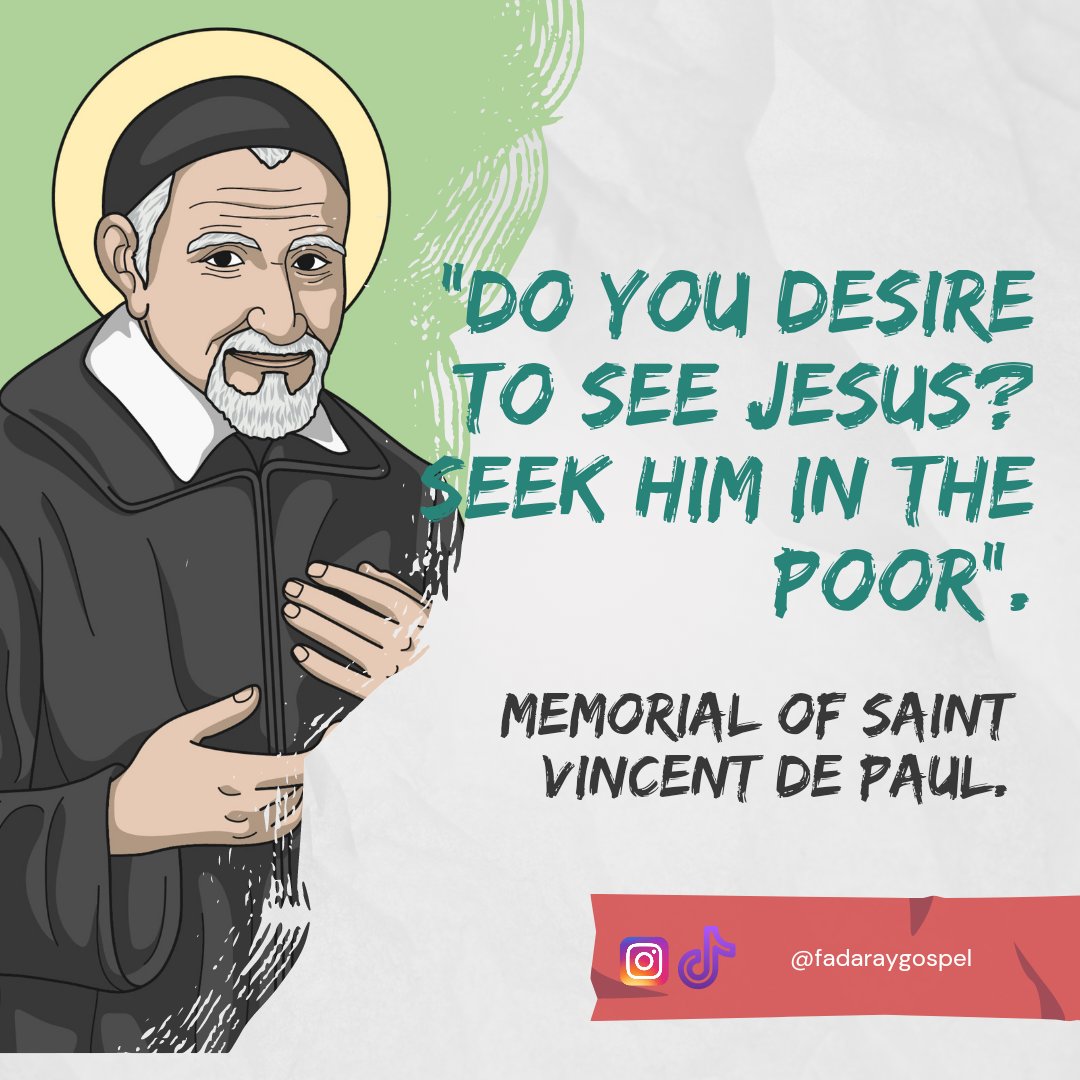 FadaRay1's tweet image. Saint Vincent de Paul, Pray for Us.