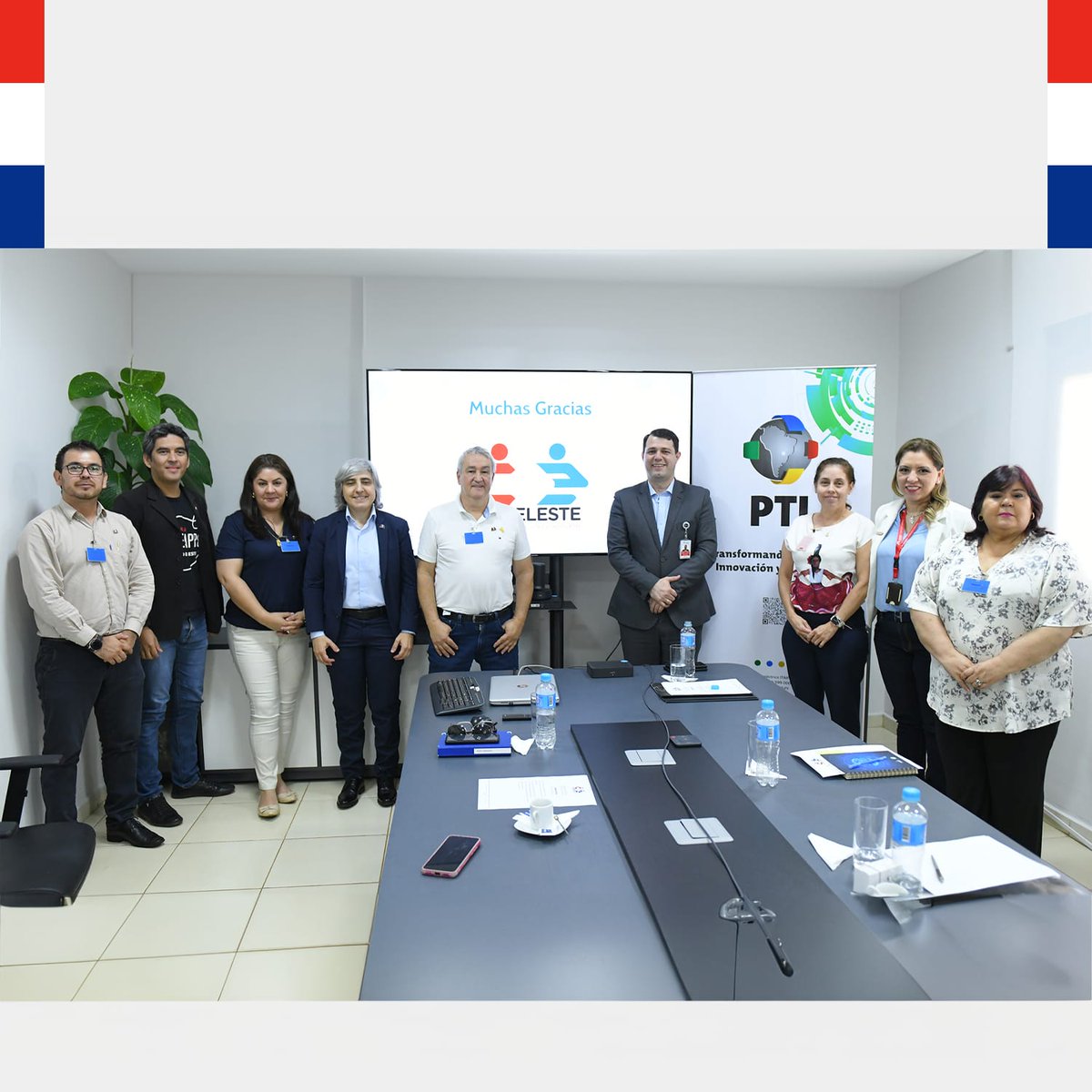 PTI_PY's tweet photo. [1/3] 🤝🏻✅ El Director Ejecutivo, Mag. Carlos Mercado y la Directora Técnica, Ing. Carolina Villasanti, recibieron al directorio del Consejo de Desarrollo de Ciudad del Este (Codeleste). Durante la visita, la comitiva expuso los trabajos que llevan adelante en el Alto Paraná y https://t.co/ETlb5WjsNm