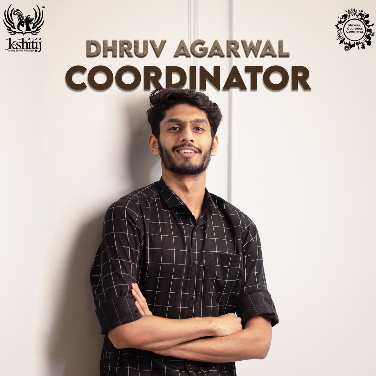 Mithibaikshitij's tweet photo. Dhruv Agarwal is a dedicated and hardworking individual who possesses a unique ability to unite people, infuse fun into tasks, and successfully accomplish objectives.
Presenting to you the Coordinator of Mithibai Cultural Committee’s Kshitij`23, Dhruv Agarwal.🌟 https://t.co/ph2eo8lhl0