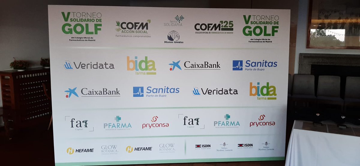 capital_far's tweet photo. 🟢🏌️♂️⛳️ Un swing por una buena causa en el V Torneo Solidario de Golf organizado por el @COFMadrid. Este año, más de 70 farmacéuticos de Madrid se unieron para apoyar proyectos como @farma_solidaria y @ManosUnidasONGD.
#GolfSolidario #FARCapital
https://t.co/nIAAuximaM https://t.co/fjPN3hP7aW