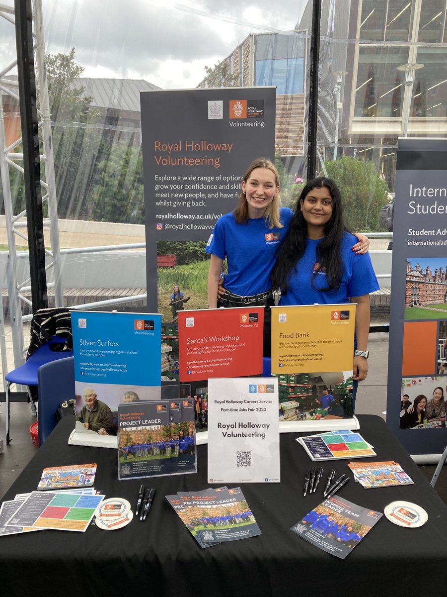 Today is ⁦<a href="/RHCareers/">RH Careers</a>⁩ Part-Time Jobs Fair until 3pm on Founders Square. ⁦<a href="/RoyalHolloway/">Royal Holloway</a>⁩ students are invited to come find a job at University. ⁦<a href="/RHCampusLife/">RHCampusLife</a>⁩ ⁦<a href="/SURHUL/">Royal Holloway Students' Union</a>⁩ ⁦<a href="/LEGOLANDWindsor/">LEGOLAND Windsor</a>⁩ ⁦<a href="/THORPEPARK/">Thorpe Park Official</a>⁩ ⁦<a href="/Topgolf/">Topgolf</a>⁩ @deverebeaumontestate