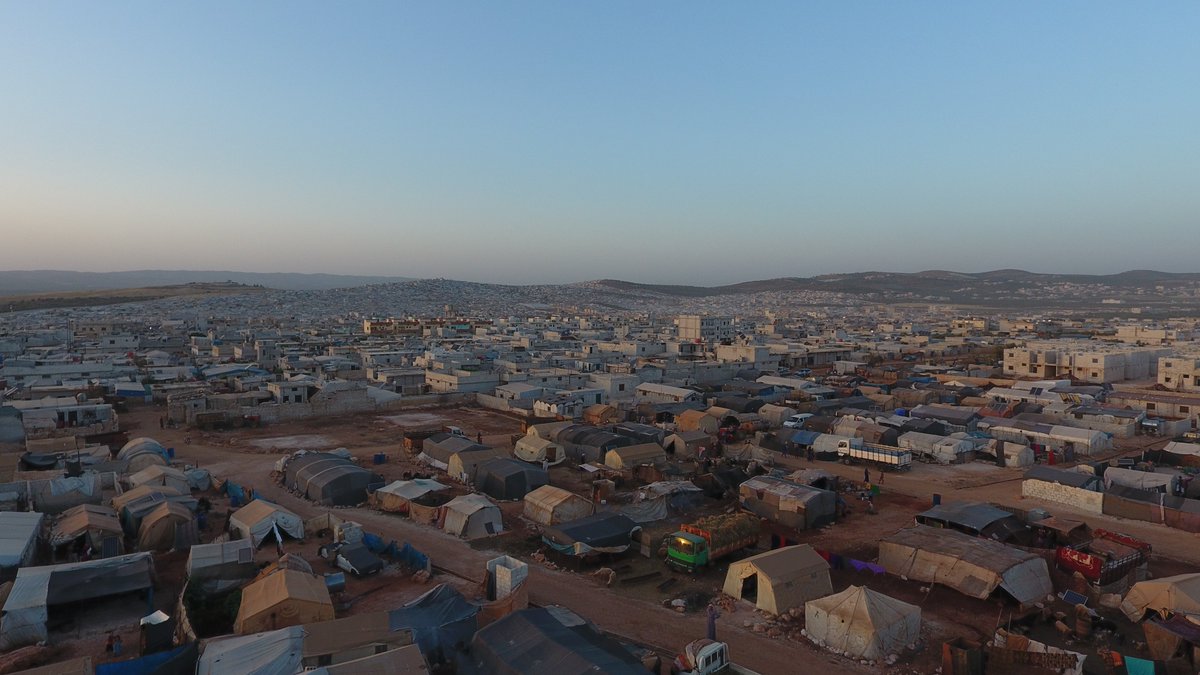 WFP_Syria's tweet photo. After multiple displacements and depleting all resources, Um Ahmad, her children &amp; grandchildren found refuge in this camp in Idlib.  

Thanks to @mafrakorea, very vulnerable families in #Syria who suffered the 2023 earthquakes received🇰🇷rice in their @WFP emergency food ration. https://t.co/PGYre2ohlk