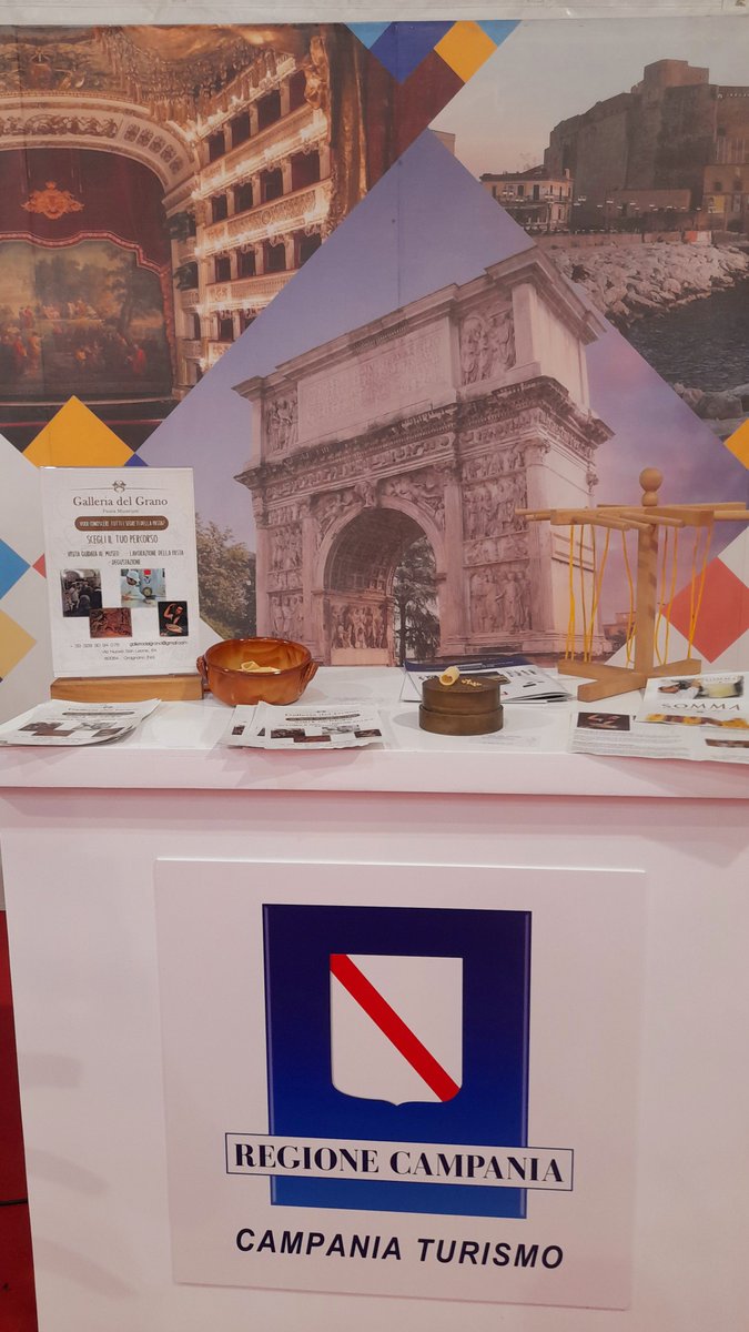 pastamuseum's tweet photo. Con @Reg_Campania e @pompeii_sites a Bitus 2023 Borsa Turismo Scolastico @UNWTO #world https://t.co/1cHGBJbTM8