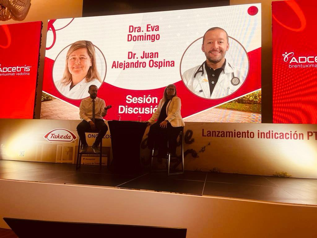 DrOspinaHemato's tweet photo. Sharing our way to see PTCL/CTCL. Finally A-CHP is approved for systemic CD30+ Lymphomas in Colombia. Thanks! @Evadodo23 https://t.co/x7hxSPar4S