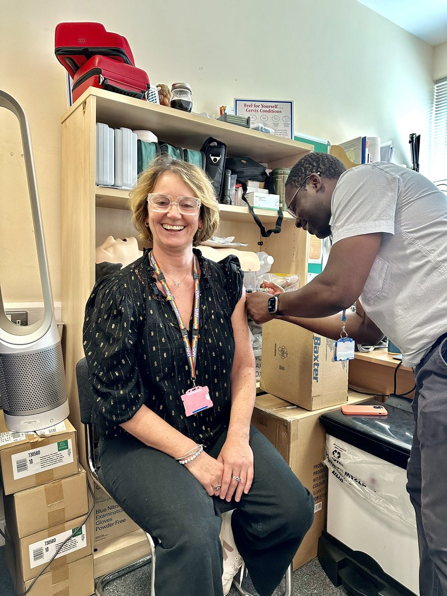 ‘Boost Your Immunity with the Flu Vaccine’

Presenting the specialist services vaccination clinic. Props to <a href="/PhilJackson2/">Horrorcurry⚒🎄🦅</a> to be first to lead the vaccination campaign and going to the wards convincing 20+ staff. 
<a href="/FrancescaSmarg1/">Francesca Jays</a> @D_G_Stone1978 <a href="/NurseSoda/">NurseSoda</a> <a href="/TileyHill/">Sarah Tiley-hill</a> @BEHMHTNHS