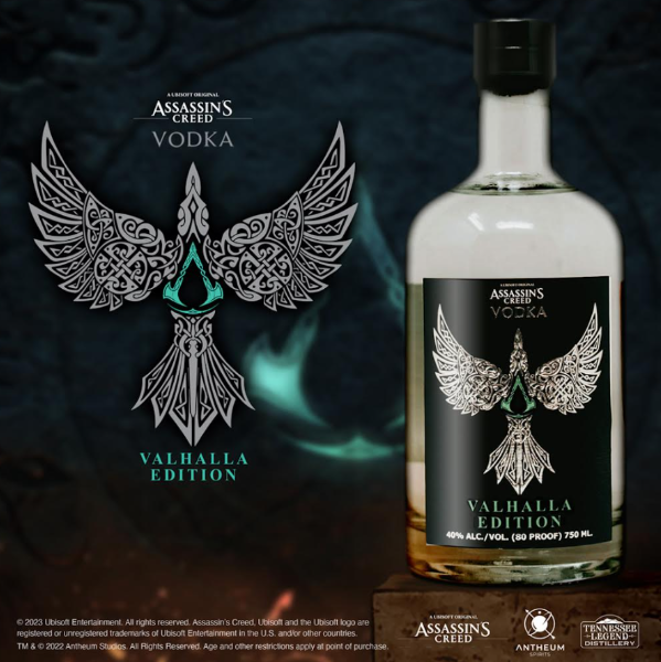 antheumspirits's tweet photo. 🌟 NEW RELEASE! 🌟  From Console to Cocktail: Antheum Spirits and Tennessee Legend Distillery partner with Ubisoft® to bring an open edition version of Assassin's Creed ‘Valhalla Edition’ Vodka to life! While our first Assassin's Creed© Vodka was a collectors release and limited to a cherished few, this latest offering invites fans to join a perpetual saga of taste and adventure! Enjoy this new spirit from the world of Assassin's Creed today!

As part of celebrating this new release, we have launched our online store where you can take home Assassin's Creed Spirits barware and apparel. Pick up a stunning metal bar sign or t-shirt today! Visit https://t.co/8b145jFYB4 Cheers! 🥃

Order Online: https://t.co/TaaynfauQh
Pick-up In-store: https://t.co/vrvGCV24Wc
Press Release: https://t.co/MTMa4c5Kin

@Ubisoft @assassinscreed

#AssassinsCreed #spirits #vodka #vodkadrinks #assassinscreedvalhalla #valhalla #gaming #antheum #antheumspirits #ubisoft #liqourama #tnlegend #pcgamer #tennesseelegend #ign #GamingCommunity #GamingLife #VideoGames #steam