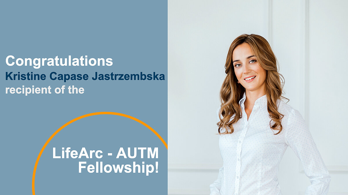 Congratulations to Kristine Capase Jastrzembska who has been awarded the esteemed @LIFEarc - @AUTM Fellowship! lu.lv/en/about-us/ul… #research #Fellowship #LifeArc #AUTM #LifeArcAUTMFellowship #CareerDevelopment #TechnologyTransfer