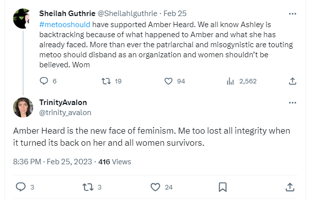 VancouverCaGirl's tweet photo. @trinity_avalon @trinity_avalon "Holding women accountable is #notmisogyny, it’s creating a society where we take an active effort to make things better for others.   

I refuse to turn a blind eye when women are sexist, abusive, cruel or harmful" #AmberHeardDoesNotSpeakForMe https://t.co/sSDvIYarHh