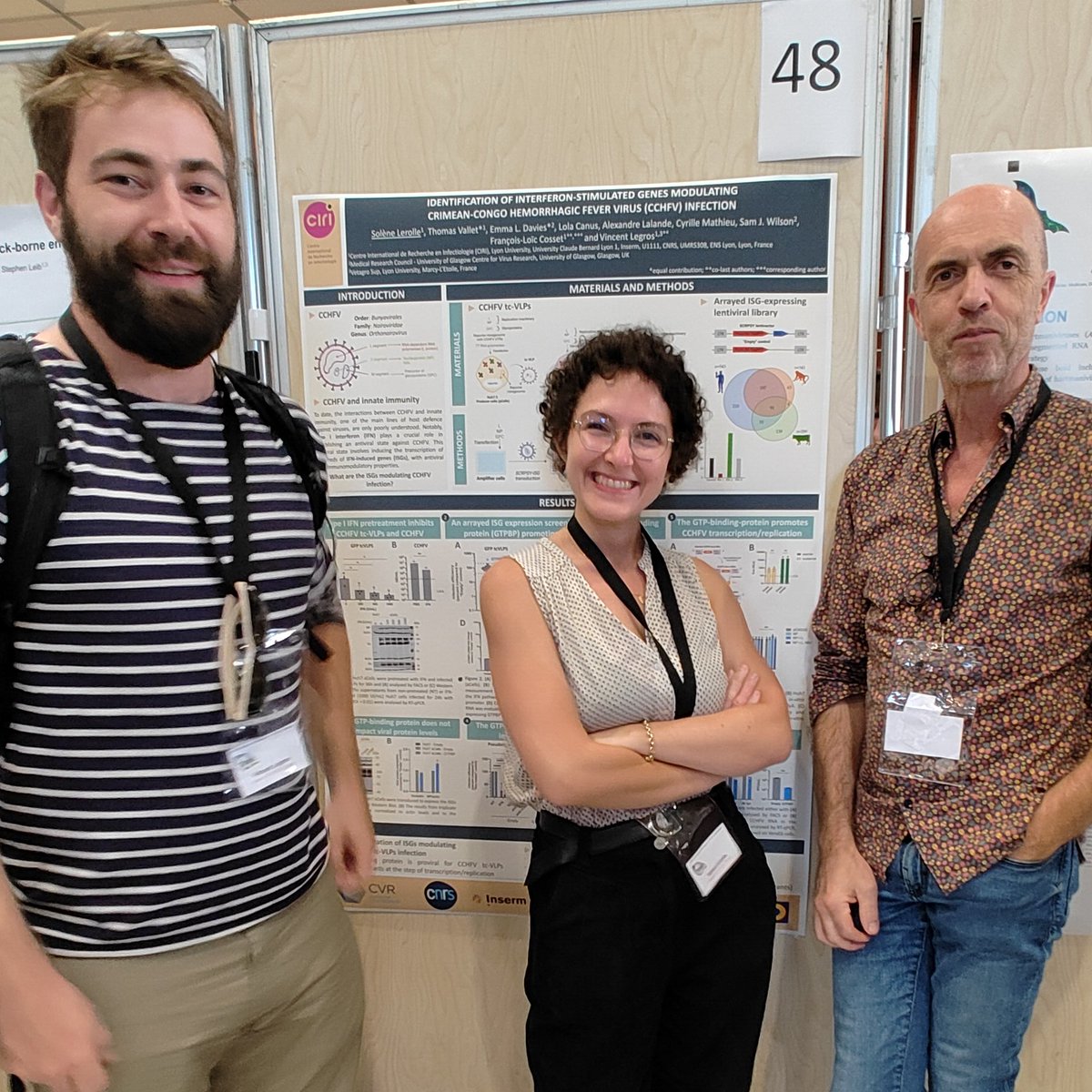 Great talks at #EMVZ in beautiful Saint-Raphaël this last few days! We were really happy to be able to present some of our work on #CCHFV, trafficking, and ISGs there. Thank you to the organizers!