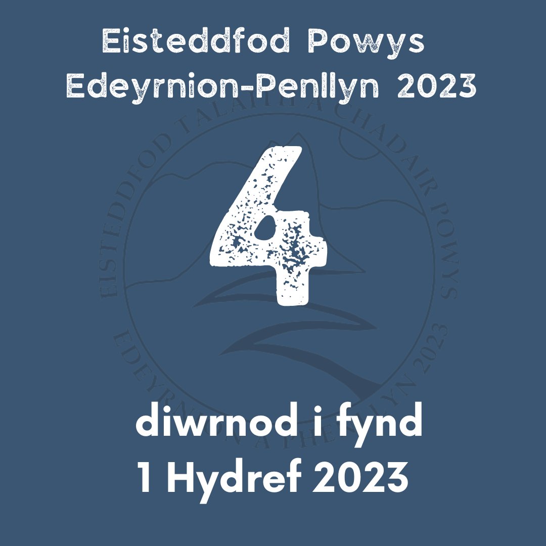 ❗️❗️DYDDIAD CAU COFRESTRU❗️❗️

4 DIWRNOD I FYND ER MWYN CYSTADLU YN EISTEDDFOD POWYS 2023

Cofrestrwch arlein drwy glicio yma
form.jotform.com/230324196699364