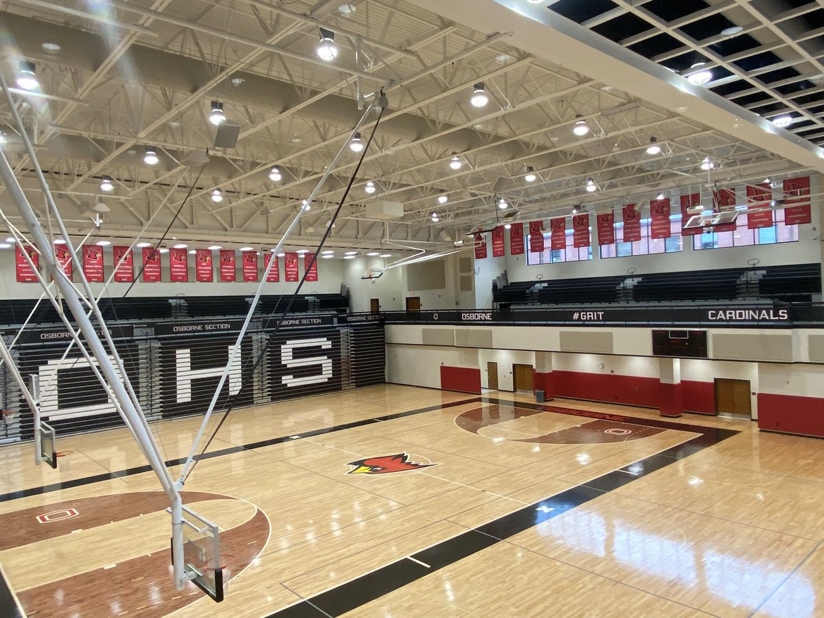 osbcardinals's tweet photo. New Championship banners have been raised in the @rlosbornehs Arena for all @OfficialGHSA Region &amp; State Championships! #Grit @CCSD_AD @cobb_sports https://t.co/33xoDvslfp