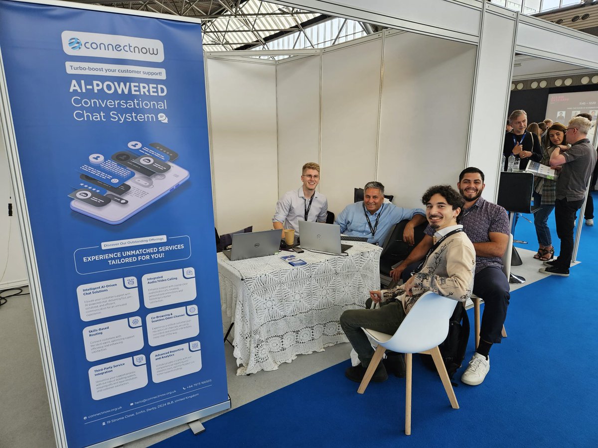 ConnectNowChat's tweet photo. Ready for Day 2 at RAI Amsterdam for #TechExEurope2023! 🚀 Missed us yesterday? No worries! Drop by today to dive deep into the ConnectNow Chat Application experience. Let's chat and innovate! 🗨️ https://t.co/v0oeafEdl4