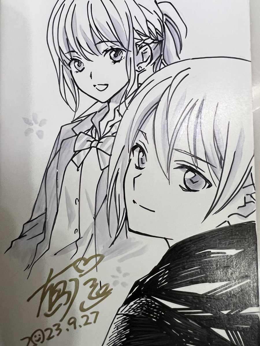 遅くなりましてすみません💦
まんが王さんのサイン本、めちゃめちゃ魂込めて描かせていただいてます!
もう少しだけお待ちください🙇🏻♀️
#きみがローファーをはいたら