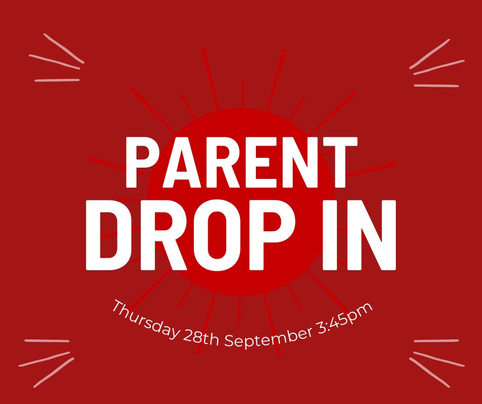 We will be hosting our first Parent Drop In of the year tomorrow, Thursday 28th September at 3:45pm.
Focus - Welcoming our new families and explaining the EPC way! We can’t wait to see you!