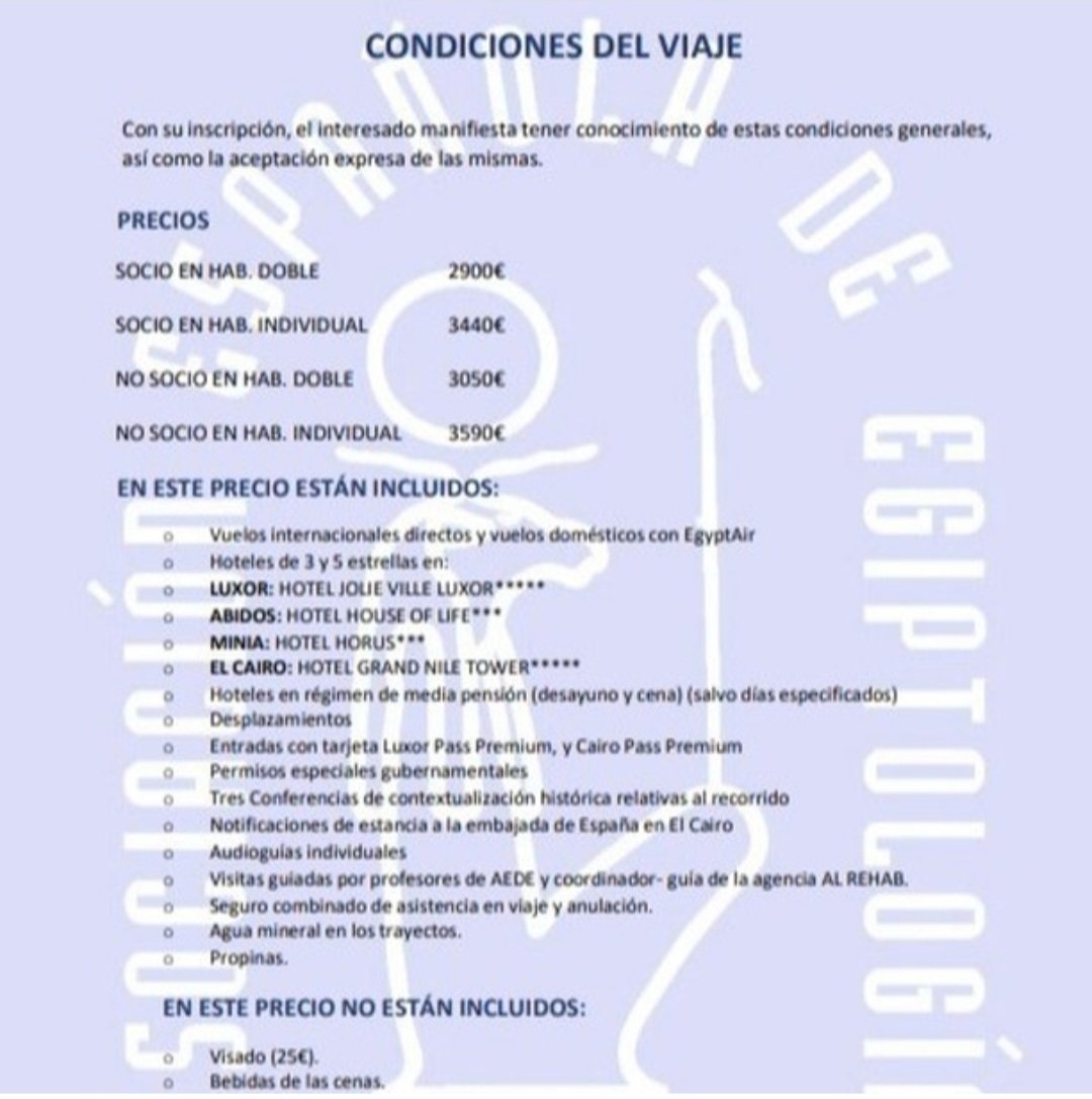 Asociación Española de Egiptología tweet media