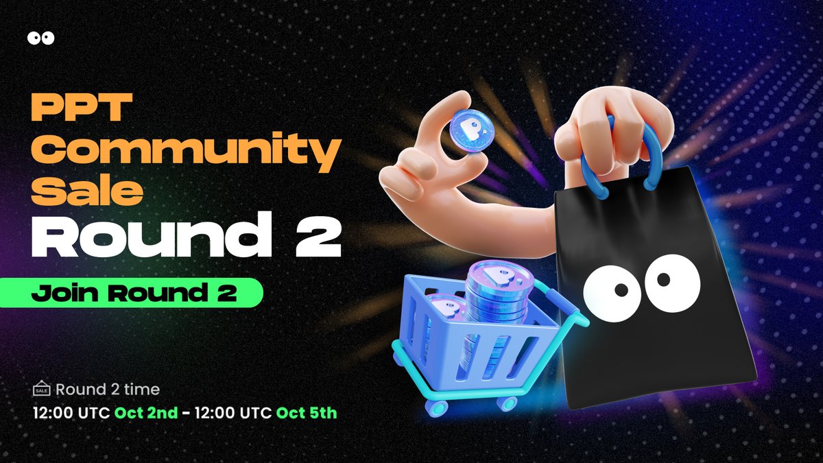 popapp_official's tweet photo. 🤩 Ready for Round 2? Our PPT Community Sale Round 2 will take place between Oct 2 - Oct 5, 12:00 UTC. 🚀

Blockchain: Binance Smart Chain
💲 Minimum: $100
💰 Maximum: $5,000
💲 Price: Phase 2 - $0.20
🎉 Total: 2 million $PPT

Join in before all allotted #PPT gets sold out again! Let's make Round 2 as successful as Round 1 Poppers! 🎉🌟

🔗 https://t.co/g4IwDrjRia

#PopSocial #PPT #BNBCHAIN #opBNB #Binance #PopCommunitySale #PopToken #CommunitySale @binance @BNBCHAIN