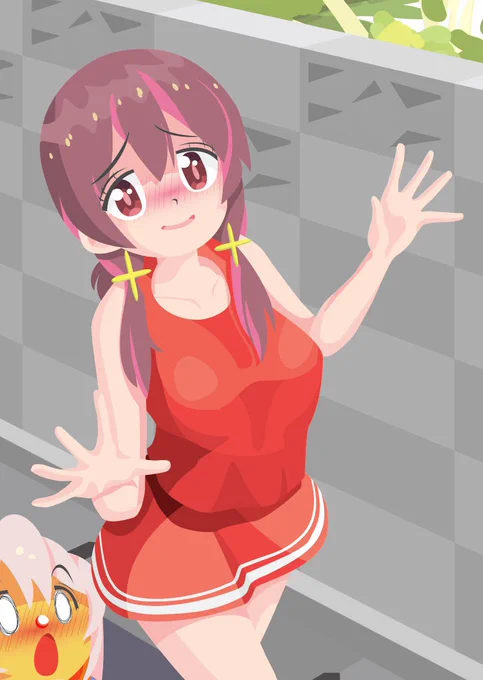 #このタグを見た人は推しの初描きと現在の絵を載せる最推しがマヒロンからミヨミヨになったので〜#室崎みよ 6月→8月 