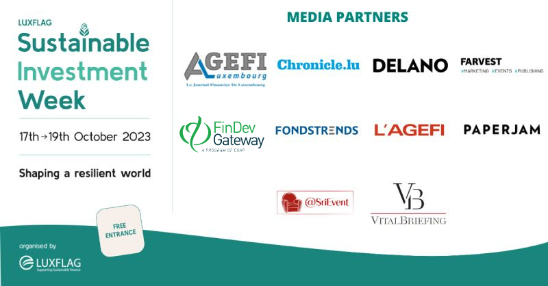 FinDevGateway's tweet photo. We are a media partner for the 🌱 LuxFLAG #Sustainable #Investment Week 2023 coming up in just 2.5 weeks!

Learn more about the event and register here: https://t.co/8yQLjcnpbK

#LSIW23 https://t.co/7WB4LzKygg