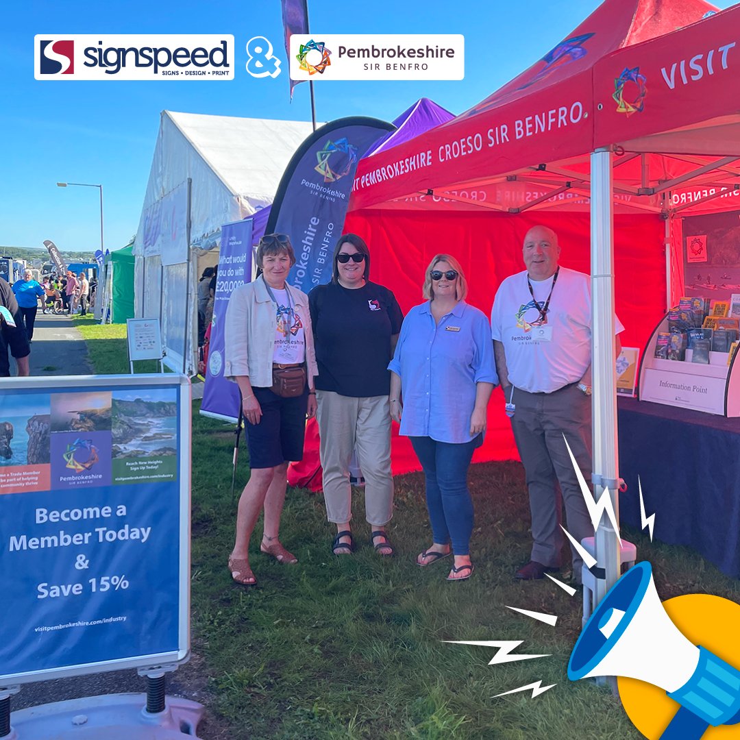 Signspeed's tweet photo. What better day than #worldtourismday to do a Signspeed Spotlight on Visit Pembrokeshire - Pembrokeshire's Official Travel Guide. We're members of and have worked closely with Visit Pembrokeshire on a number of jobs #supportlocal #shoplocal #visitpembrokeshire #pembrokeshire https://t.co/Uao66IJMTc