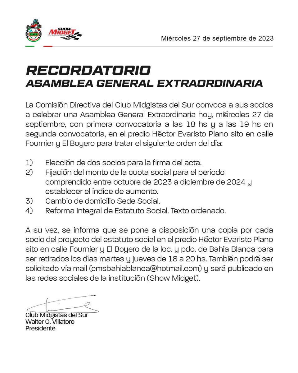 📌 Información importante para socios.