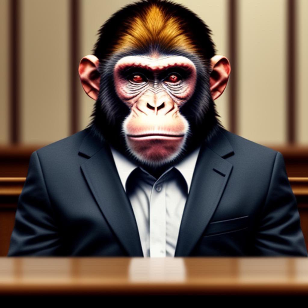 GreaseyBana's tweet photo. 🐵👀 In the courtroom, keepin' it real, ready to swing from the chandelier if things get wild. 🐒🏛️ #MonkeyBusinessInCourt https://t.co/8ux5x29GxA