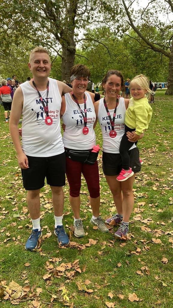 HoldingOnLettingGo (@holgkent) on Twitter photo Well done Elaine Bates, Kellie Williams & Matt Biltcliffe who completed the <a href="/London10K/">Vitality London 10,000</a> in support of HOLG.
After suffering several bereavements they wanted to help grieving children, "We are proud to be able to help a little."
Support their fundraiser: tinyurl.com/3reu5fa6 Well done Elaine Bates, Kellie Williams & Matt Biltcliffe who completed the <a href="/London10K/">Vitality London 10,000</a> in support of HOLG.
After suffering several bereavements they wanted to help grieving children, "We are proud to be able to help a little."
Support their fundraiser: tinyurl.com/3reu5fa6