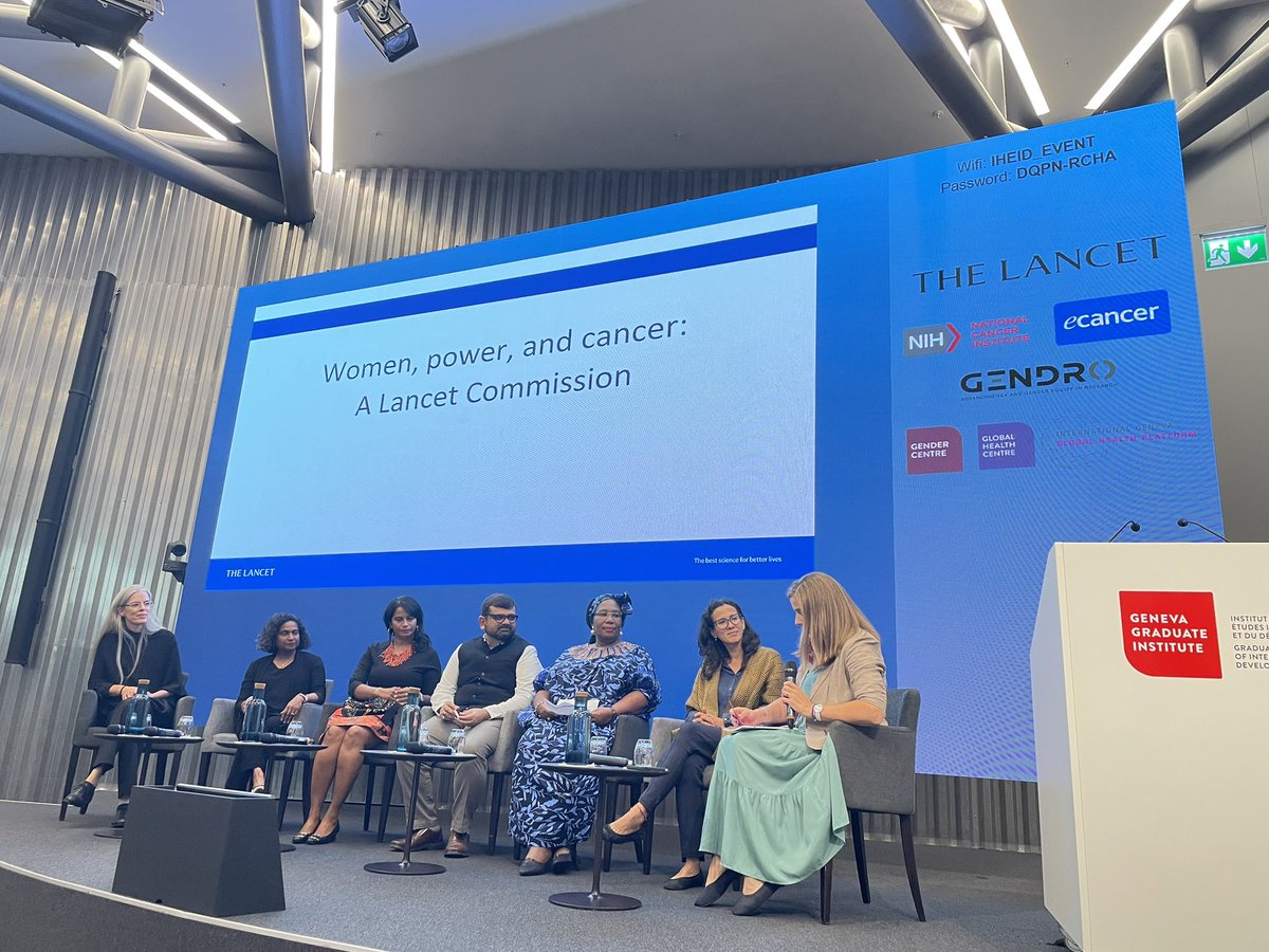 @WisdomVania @OphiraG launching @TheLancet Commission on Women, Power and Cancer @ecancer @GendroOrg @uicc @ASCO @myESMO