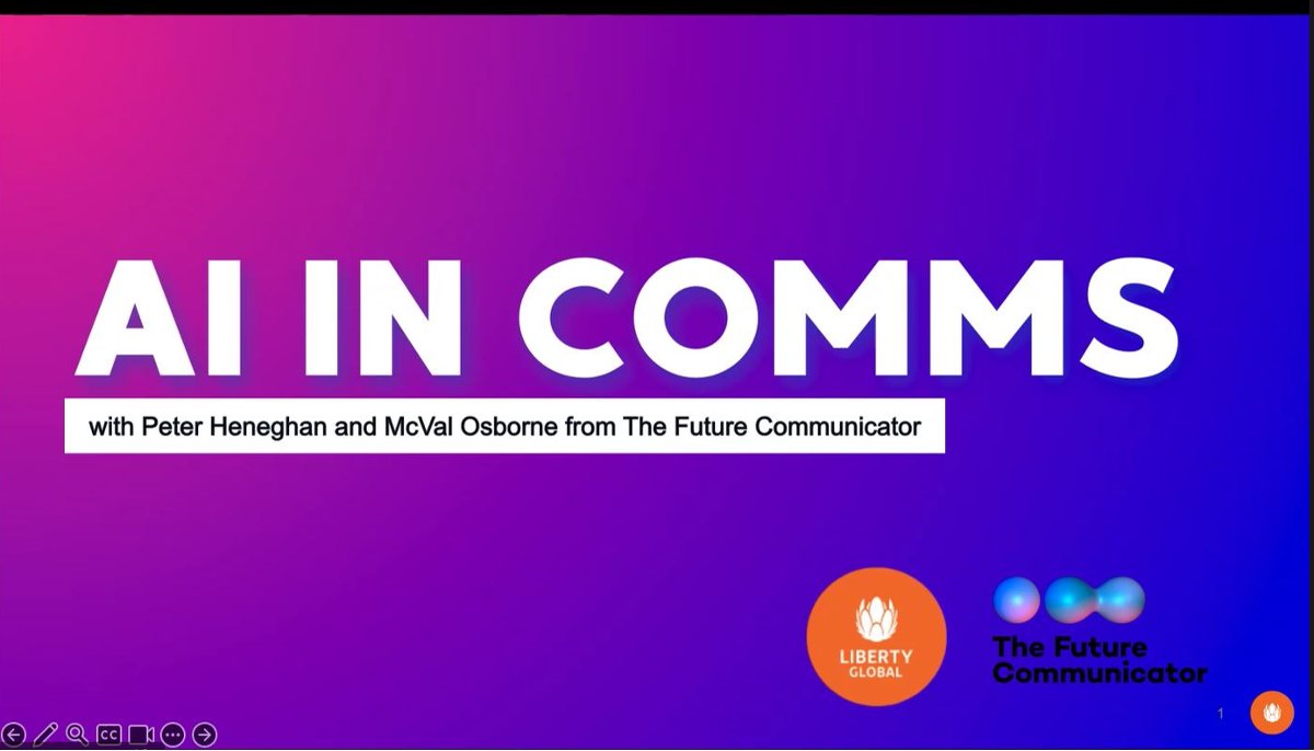 How is AI revolutionizing the field of communications?

<a href="/PeterHeneghan/">Peter Heneghan</a> and McVal from <a href="/TheFutureComms/">The Future Communicator</a> joined us yesterday for a fantastic interactive webinar. They discussed all things #AI &amp; the ways business leaders &amp; brands can use it to shape their future #communication style.