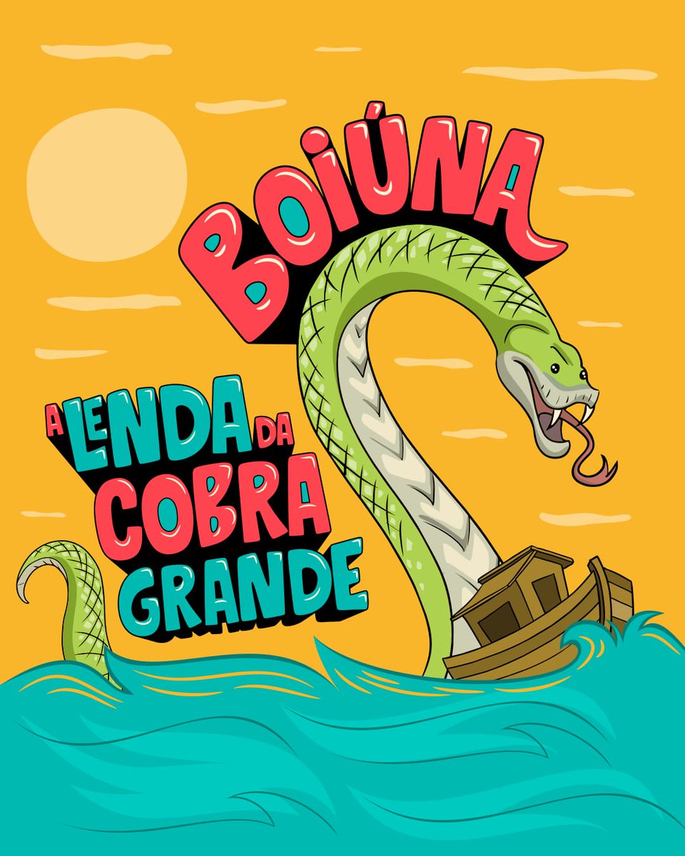 FilhasTerra's tweet photo. 🐍 Boiúna é uma cobra gigantesca que vive no fundo dos rios, lagos e igarapés da Amazônia. A cobra tem um corpo tão brilhante que é capaz de refletir o luar. Seus olhos irradiam uma luz poderosa a qual atrai os pescadores que se aproximam pensando se tratar de um barco grande + https://t.co/UhDXiBdDz4