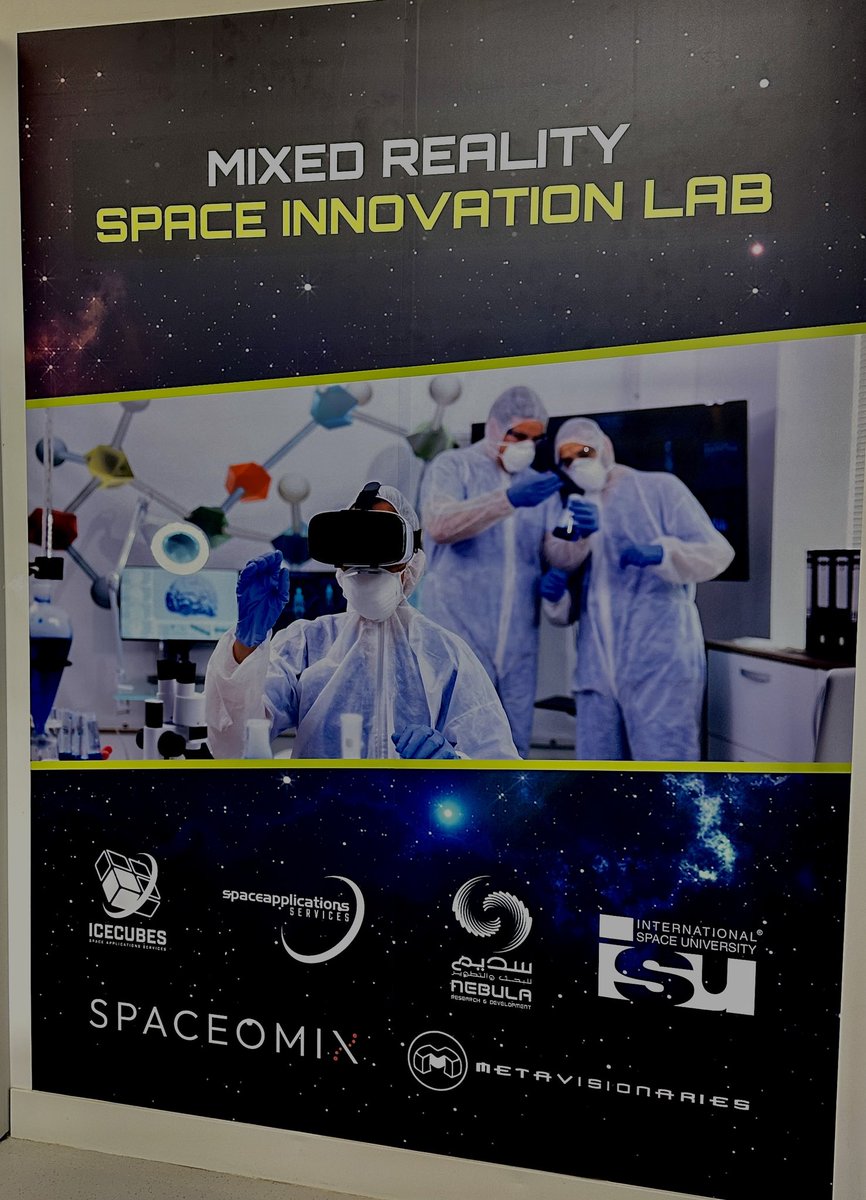 KAUSTStartups's tweet photo. #KAUSTInnovation is proud to announce the launch of the Mixed Reality Space Innovation Lab, a dynamic space innovation hub integrating immersive Metaverse technologies with real-time connections to the International Space Station.🛰️ 🚀 https://t.co/x2p0Zm2dn6