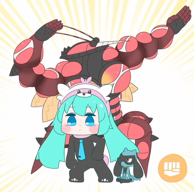 今日も一日ポケミクかくとう枠#初音ミク 
