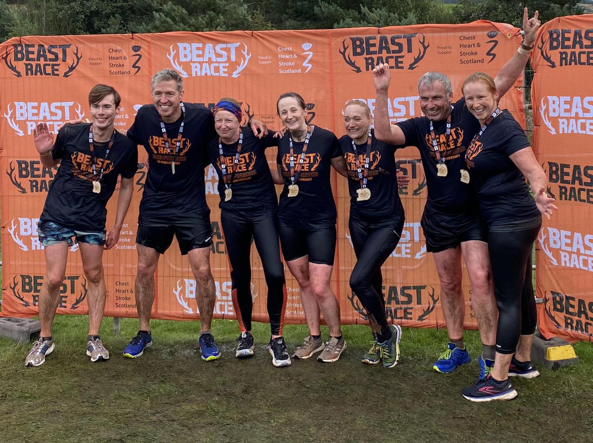 NHSGrampian's tweet image. Well done to the staff (previous and current) of #Forres Health and Care Centre for completing @TheBeastRace last Saturday! 💪🏃

#ProudToBeNHSG