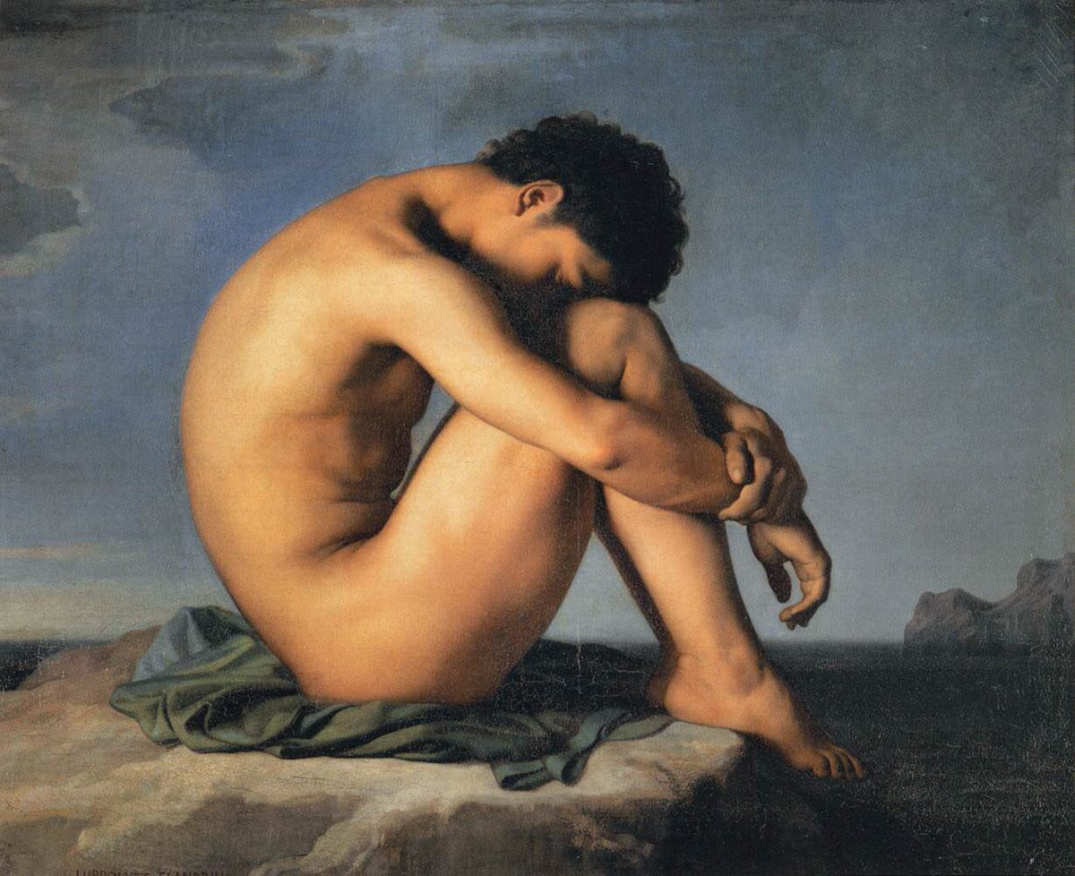 Hippolyte Flandrin - Young Man by the Sea 

I was a man who thrived on solitude; without it I was like another man without food or water. Each day without solitude weakened me.