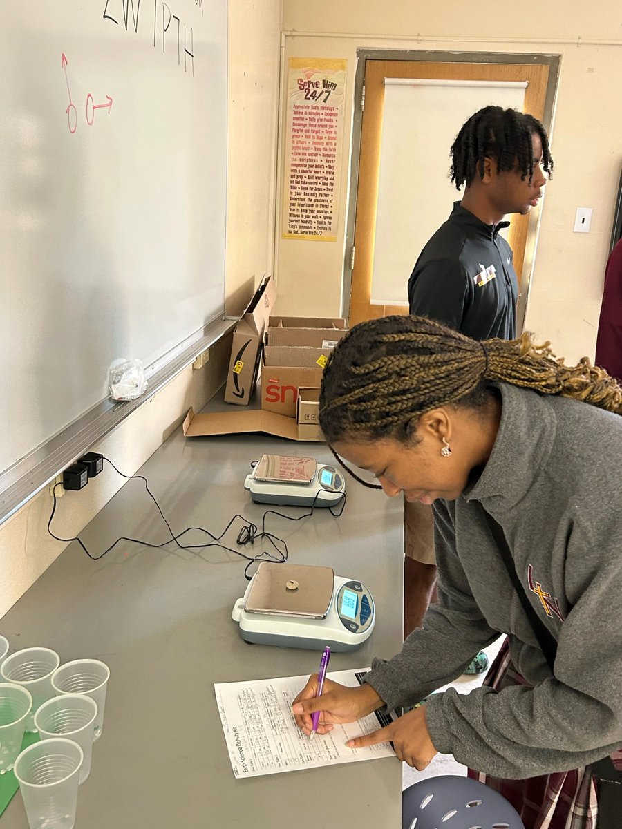 lncrusaders's tweet photo. 🌍🔍 Dive into the fascinating world of Earth Science with Mr. Wenger's junior/senior class! 📚✨ They're on a mission to unlock the secrets of measuring the density of both regular and irregular-shaped objects.
#EarthScienceExplorers #DensityMatters #GeologicProcesses 🌋🌦️ https://t.co/6AsDCLX8Vc