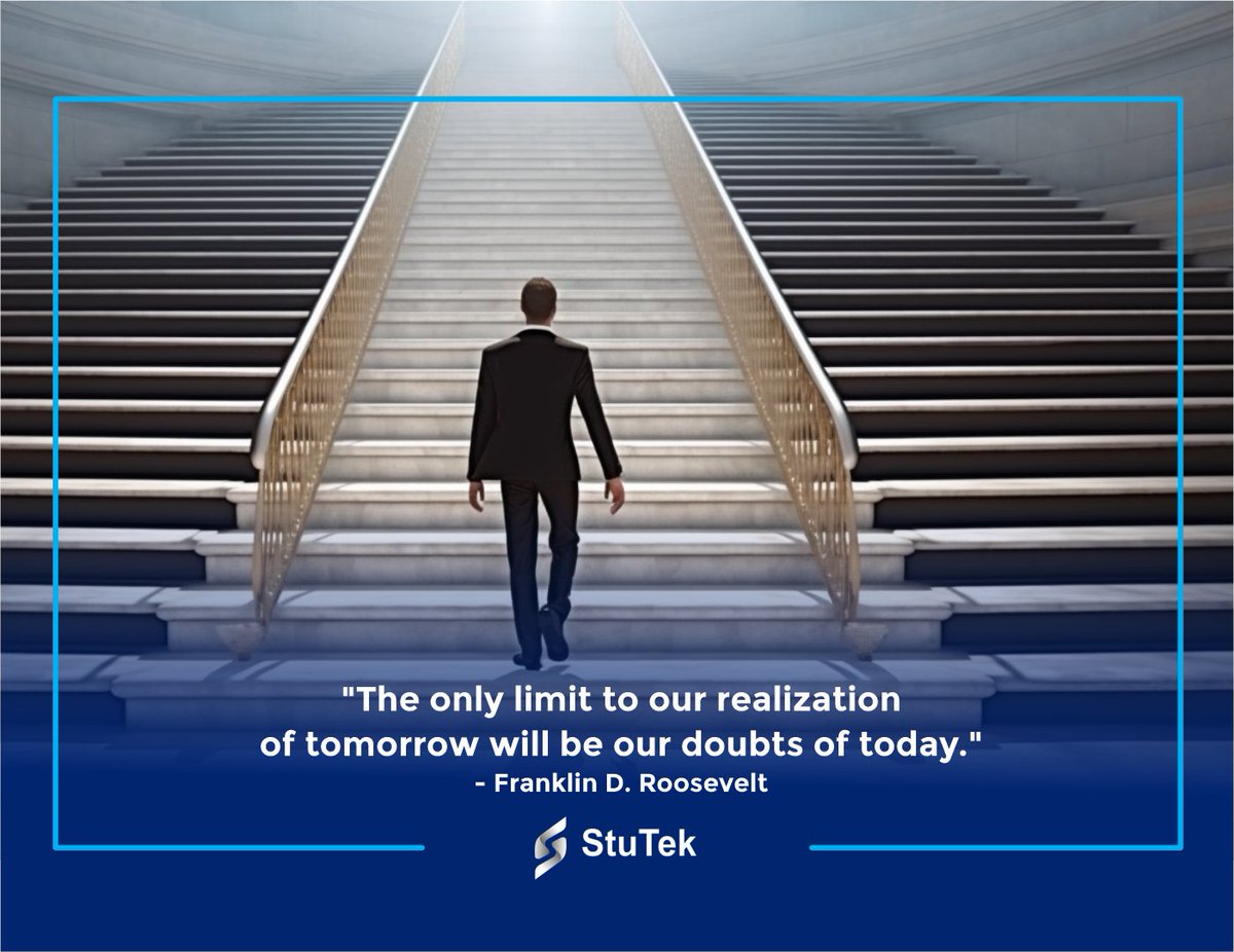 Stutek_Ca's tweet photo. As you embark on your journey today, remember that doubt is just a temporary fog, and the horizon of tomorrow is limitless.

Let's banish those doubts, and together, we'll create a future beyond our wildest imaginations! 🌅💫 

#Stutek #Software #technology #tech #Canada https://t.co/98t90Sexv7