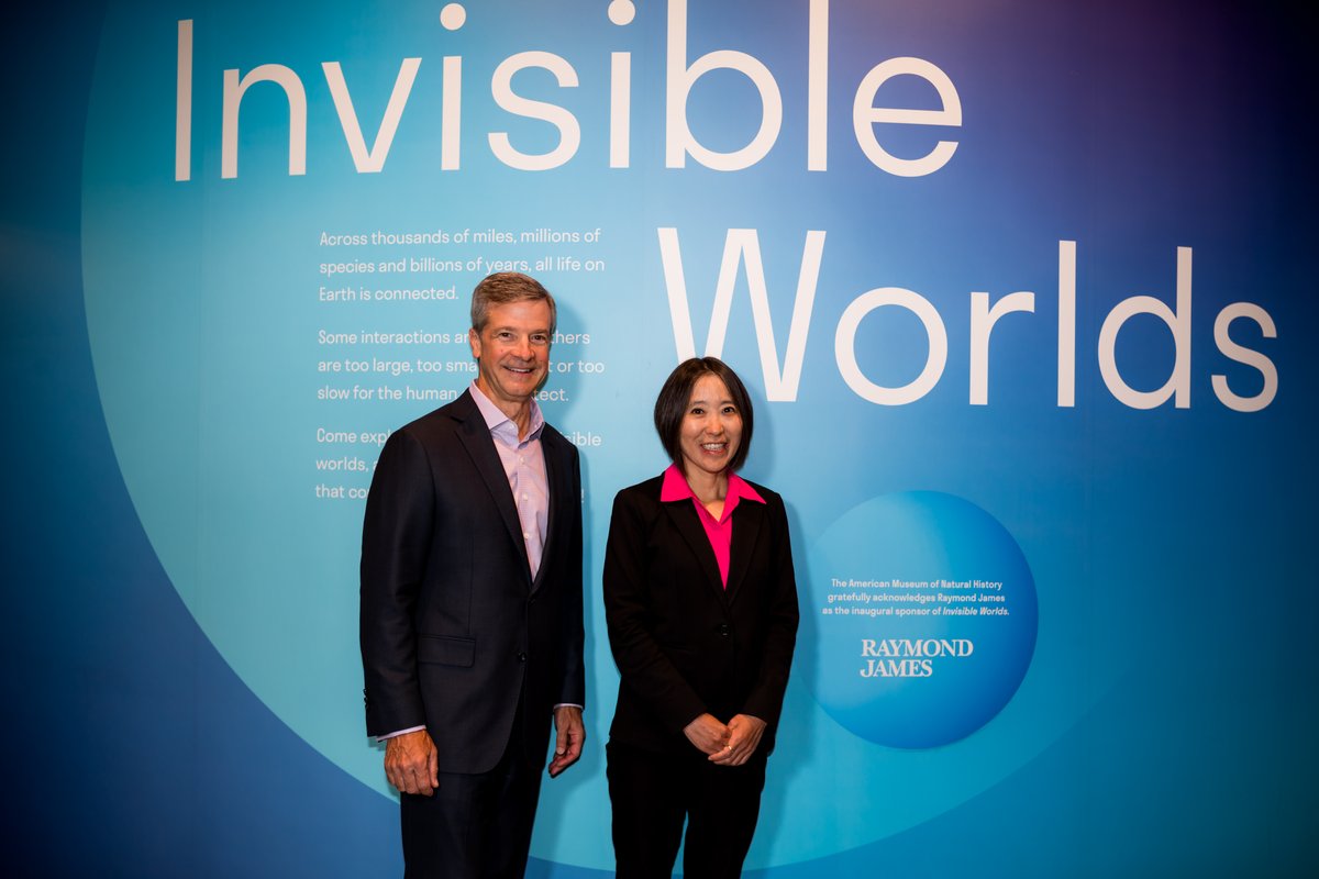 RaymondJames's tweet photo. Associates and advisors came together at the American Museum of Natural History in New York City to celebrate the Invisible Worlds Experience. We are proud to be the inaugural sponsor of this immersive exhibit that explores networks of life at all scales: https://t.co/YNKV4m6YiC https://t.co/SVcyBEjnFu