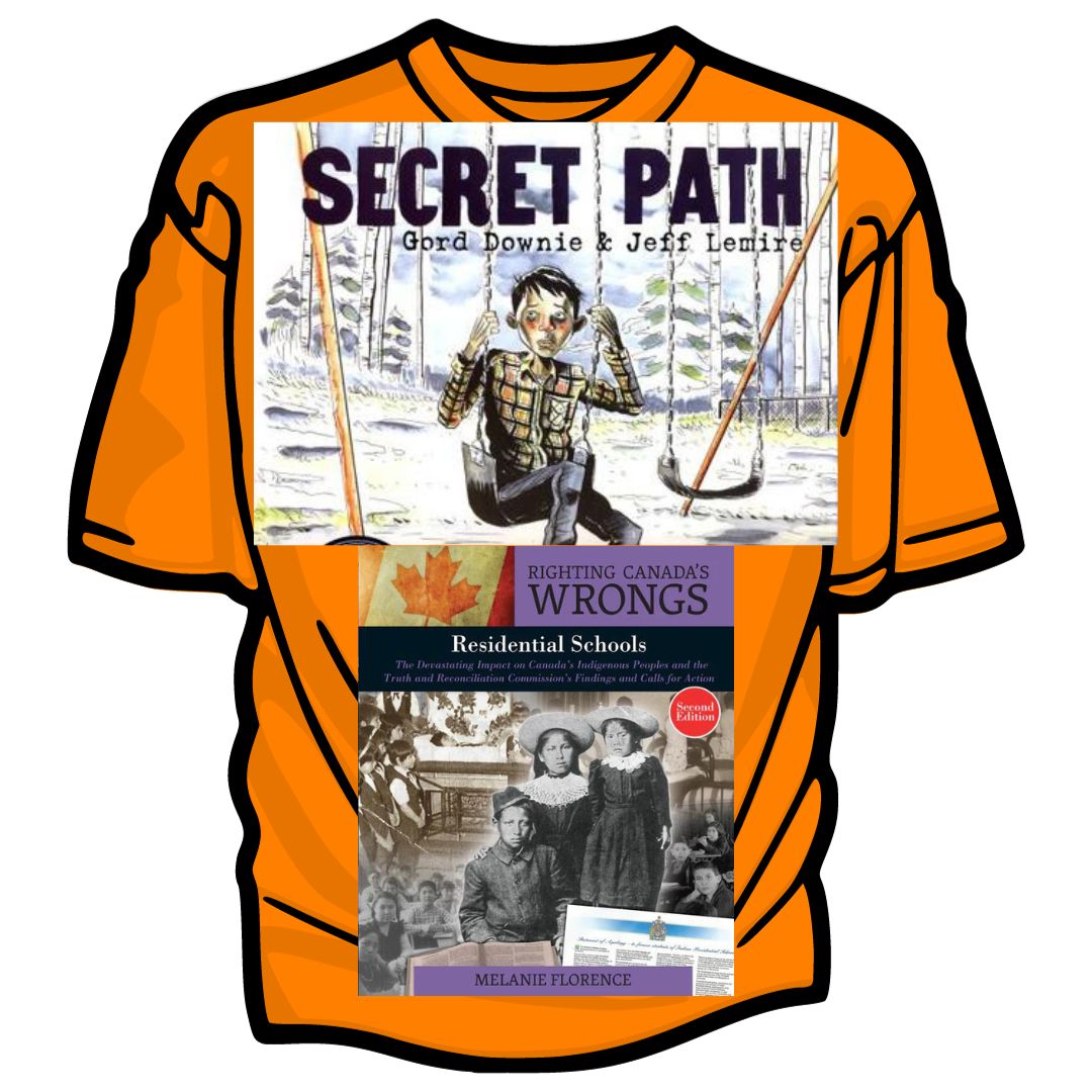 RDHS_Library's tweet image. This week is National Truth and Reconciliation Week. RDHS has a variety of non-fiction, fiction, graphic novels and teacher resources for you to learn more about residential schools. This week culminates with Orange Shirt Day. @RDHS_Library @lkdsblibraries