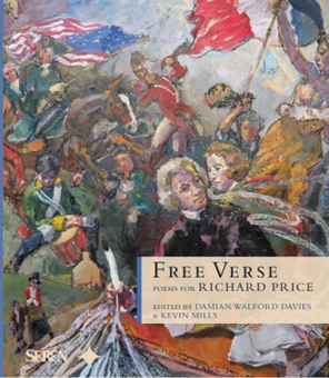 Launch last night 'Free Verse: Poems for Richard Price’ @SerenBooks poetry on Price’s legacy − philosophical, political, theological, actuarial & moral. Order bit.ly/FreeVerseRP Kevin Sinnott painting on book cover Great to read in his gallery with his marvellous work