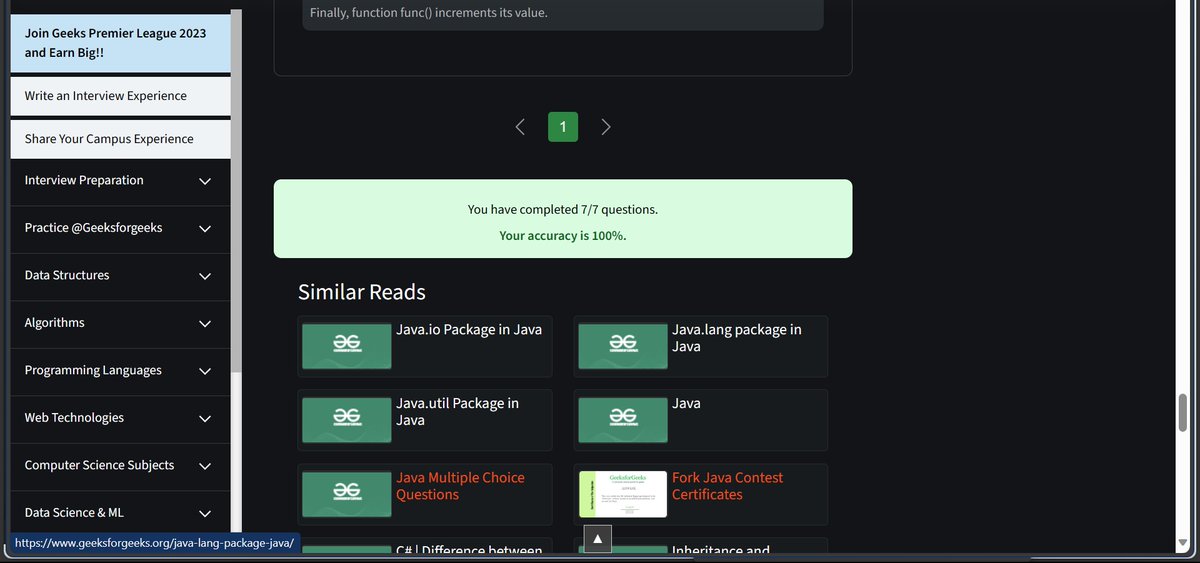 Sahilsher2710's tweet image. Day 55 of #75dayscodechallenge
-> DSA Lecture first Java ✅️
-> Code some problems✅️
-> Do GFG Quizzes (Constructor)7/7✅️
#wednesdaythought #10ODaysOfCode
#dsawithkunal #buildinpublic #100devs
#CodeNewbie