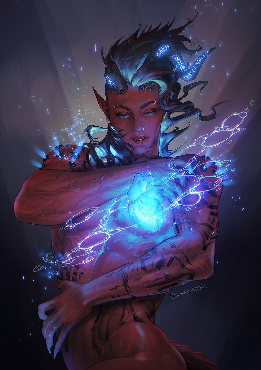 SunsetagainD's tweet photo. 💙color of love💙
#BaldursGate3 #Karlach https://t.co/KdQbqiMoJs