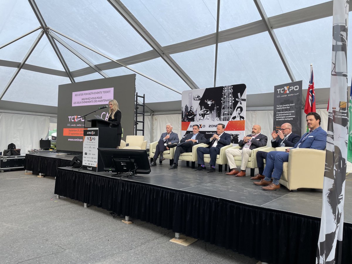 Great to hear ⁦<a href="/sshorey/">Sonya Shorey</a>⁩ from ⁦<a href="/Invest_Ottawa/">Invest Ottawa</a>⁩ at their ⁦<a href="/AreaX_O/">Area X.O</a>⁩ #TCXpo2023 officially starting this innovative day around #mobility! The ⁦<a href="/_investwe/">Invest WindsorEssex</a>⁩ #OVIN #WERTDS is proud to participate!