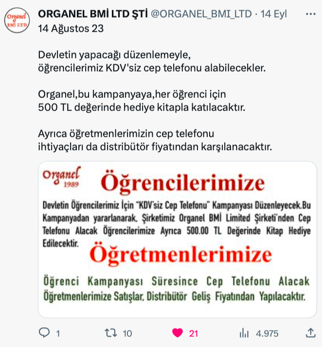 1989 yılında tarafımdan kurulmuş olan Organel BMİ Limited Şirketi'ni aktif duruma getirdim. Yirmi yılı aşkın süre, 24 Saat hizmet veren Merkez Tedavi Polikliniği'ni İstanbul'da yeniden açmama Sağlık Müdürlüğü izin vermedi. Emekli hekimlerin özel hastanelerde çalışmalarını