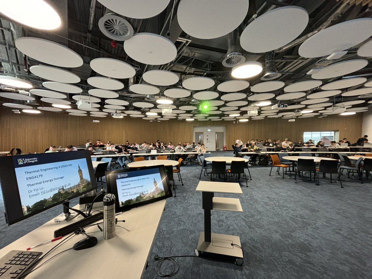 Developing a new teaching Module <a href="/UofGEngineering/">UofG Engineering</a> <a href="/UofGEnergy/">UofGEnergy</a> talked about Thermal Energy Storage. #energy #storage is not an optional, but necessity!!! #EnergyTransition #CleanEnergy