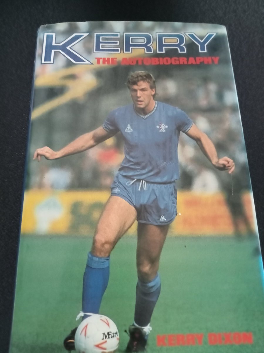 Paddythedart's tweet photo. Clearing out some stuff, I stumble across Kerry Dixon's book. A school mate gave it to me 30 years ago

Nothing unusual about it. Except there's a heartfelt message in it, from Kerry, to a bloke called John. 

So John, whoever you are,I've had your book since the early 90s. Sorry https://t.co/AidaP5cpxp